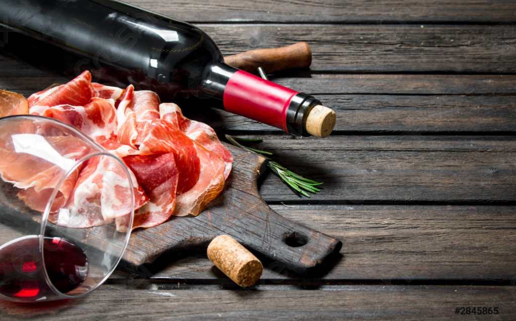 Wine pairing with ham